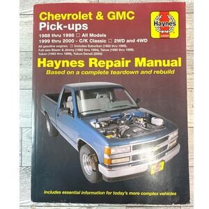 Chevrolet GMC Pick-ups Ken Freund 2001 Haynes Repair Manual 1988-2000 Softcover